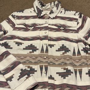 Idyllwind Aztec print flannel